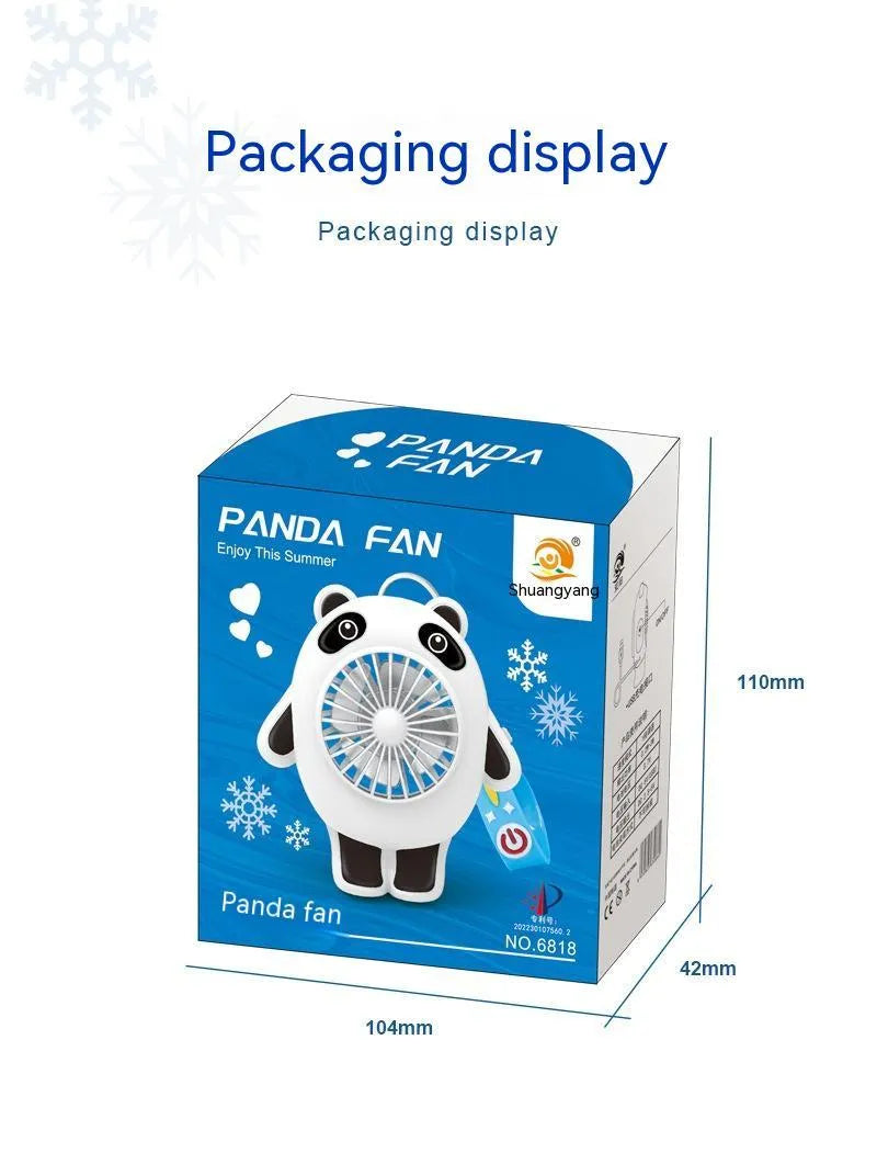 USB charging mute cute plastic fan with keychain option for portable cooling