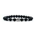 Fashion personality bracelet with tiger eye Buddha head bead, unisex design, interchangeable bead system