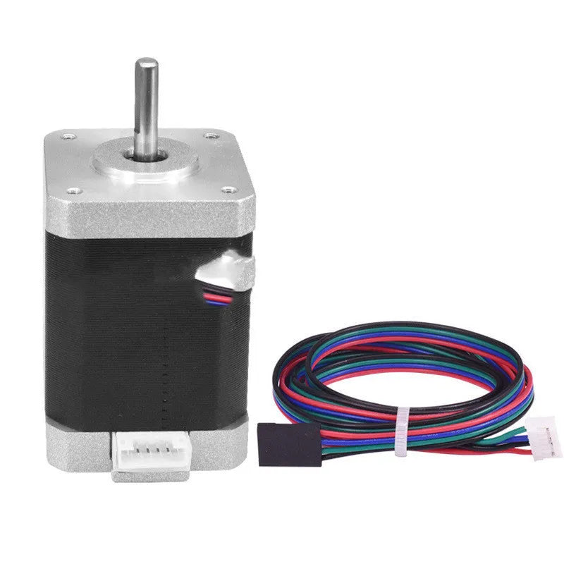 Black 2-phase stepper motor 60mm height for 3D printer DIY build with 4-wire connector