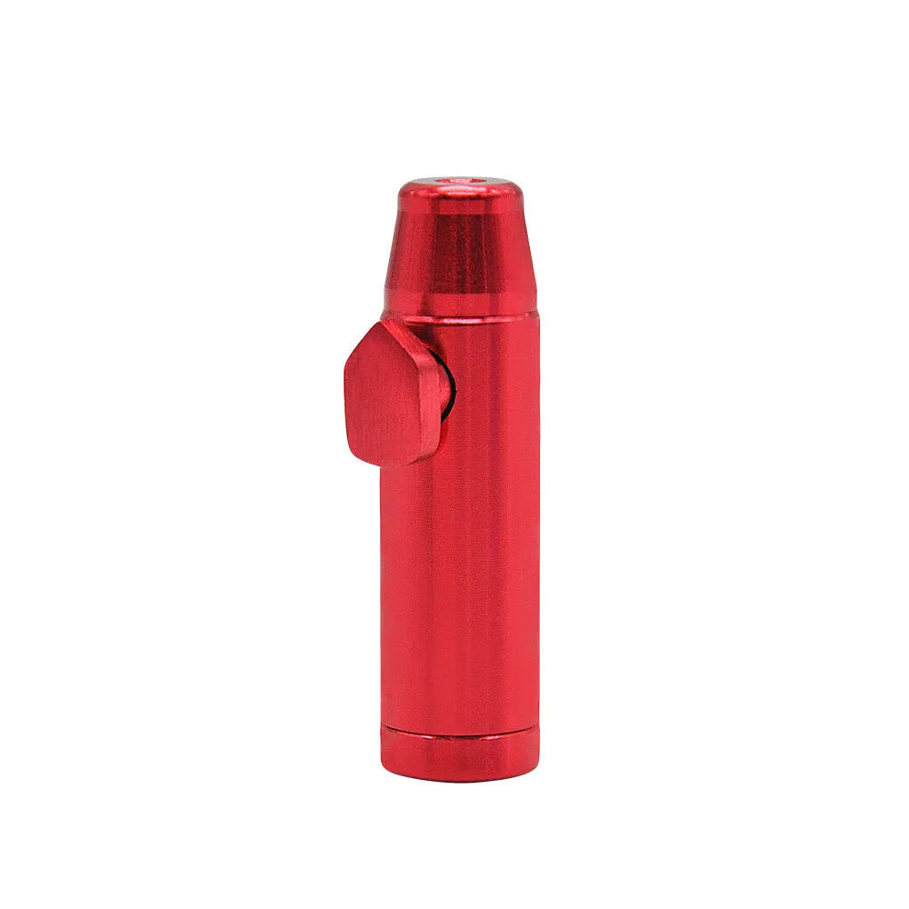 Aluminium alloy metal pipe cigarette holder with 53mm flat head in seven colour options