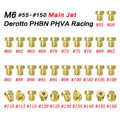 Brass M6 carburetor main jet with measuring hole for PHBN PHVA models