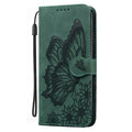 Retro big bowknot embossed leather phone case for Apple and Samsung with kickstand bracket, purple colour