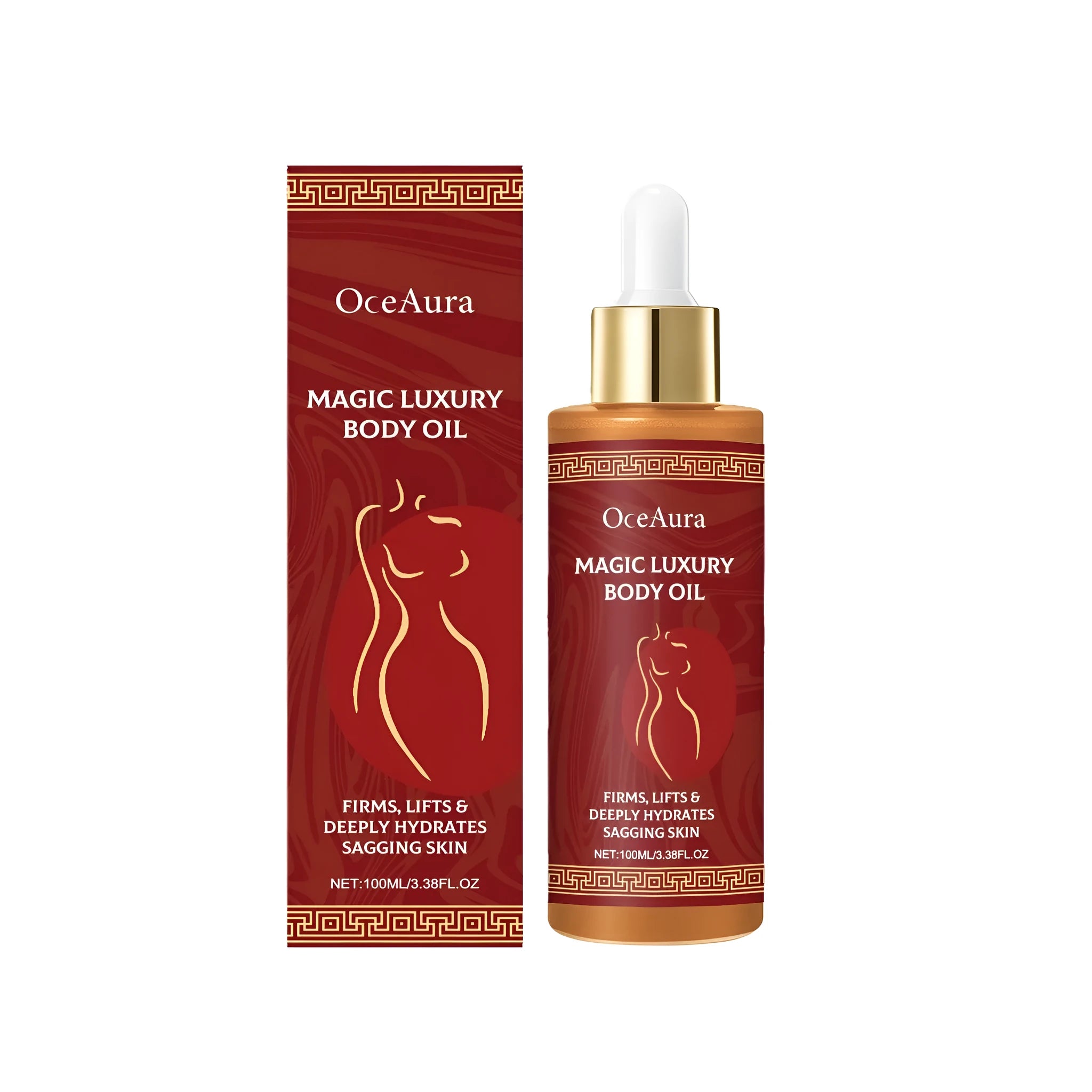 Rose Hip Body Oil 100ml bottle with Rosa davurica extract for daily skin hydration