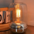 Geometric glass essential oil lamp with modern design for bedroom aromatherapy