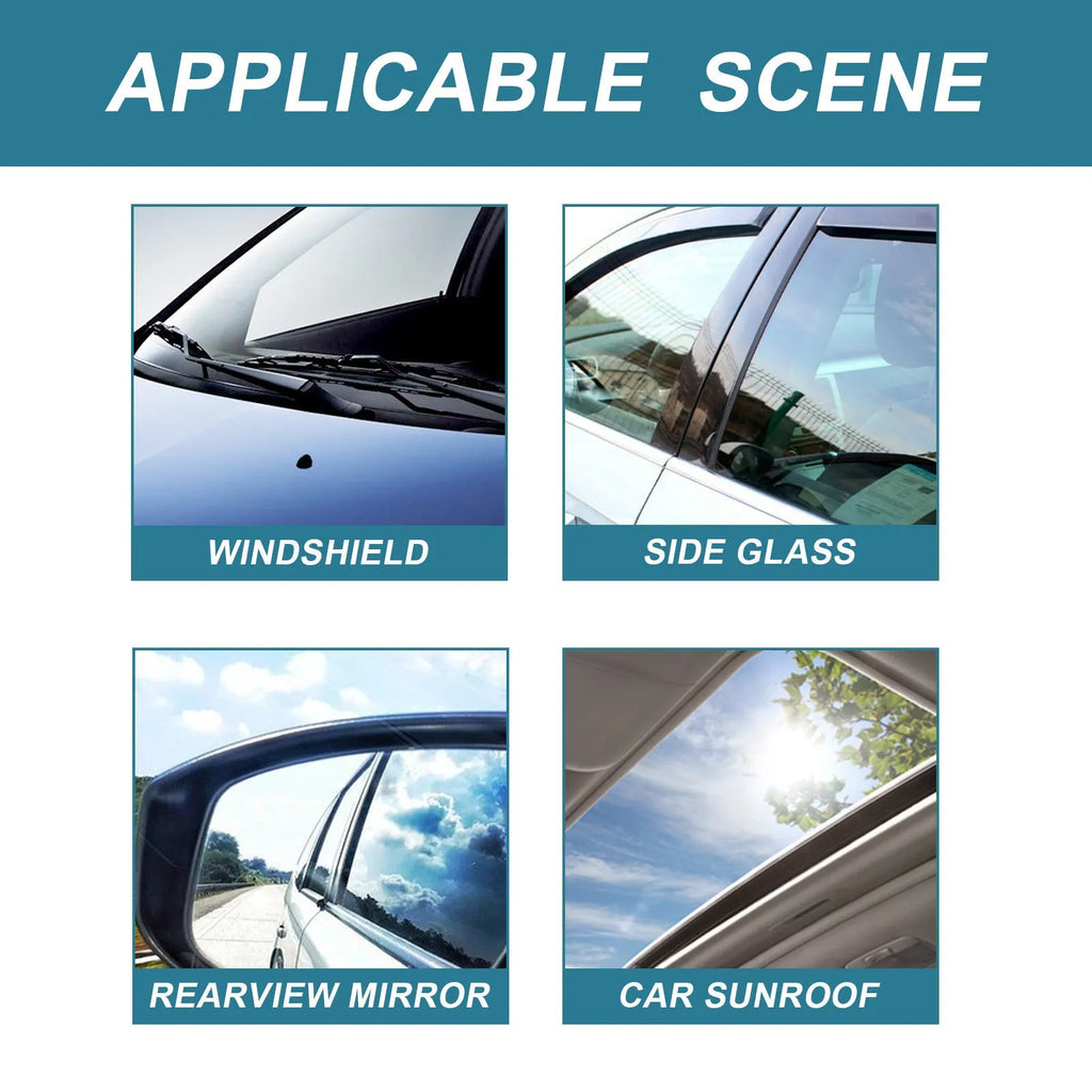 150ml bottle of car windshield defrost and anti-icing spray for winter glass maintenance.