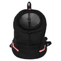Breathable sandwich mesh dog backpack chest bag in multiple colours, sizes S L XL, L size 26cm x 18cm x 8cm