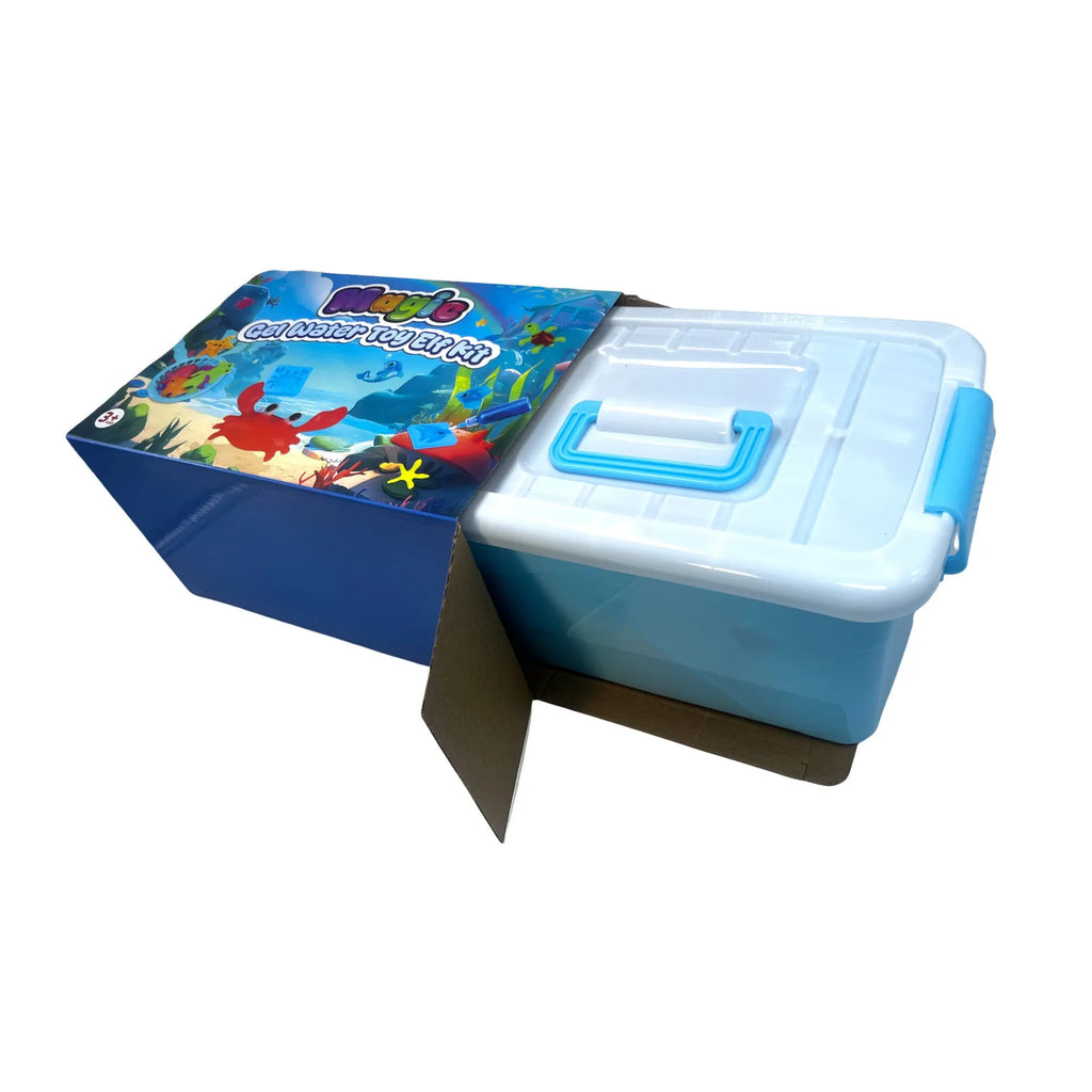 Crystal pet magic set with 20 bottles in a cartoon suitcase, plastic educational toy for ages 7 to 14