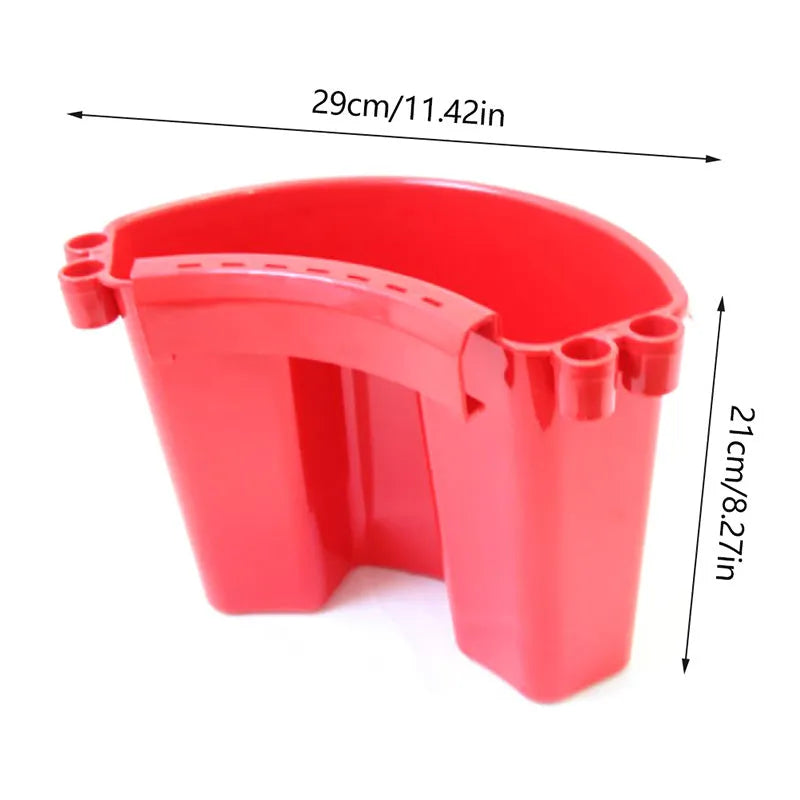 Black car washing bucket with interior washboard ridge, 30-litre capacity.