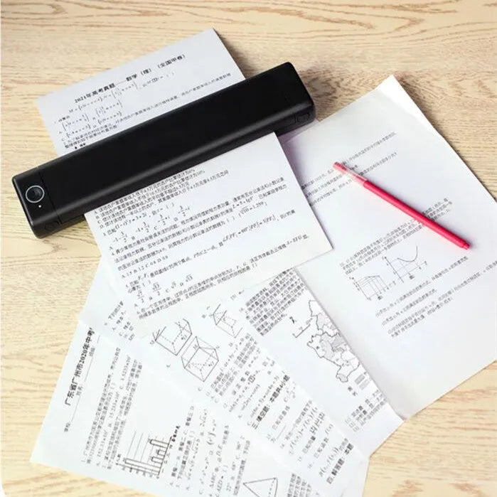 Phomemo M08F A4 portable thermal printer in compact design with multiple colour options
