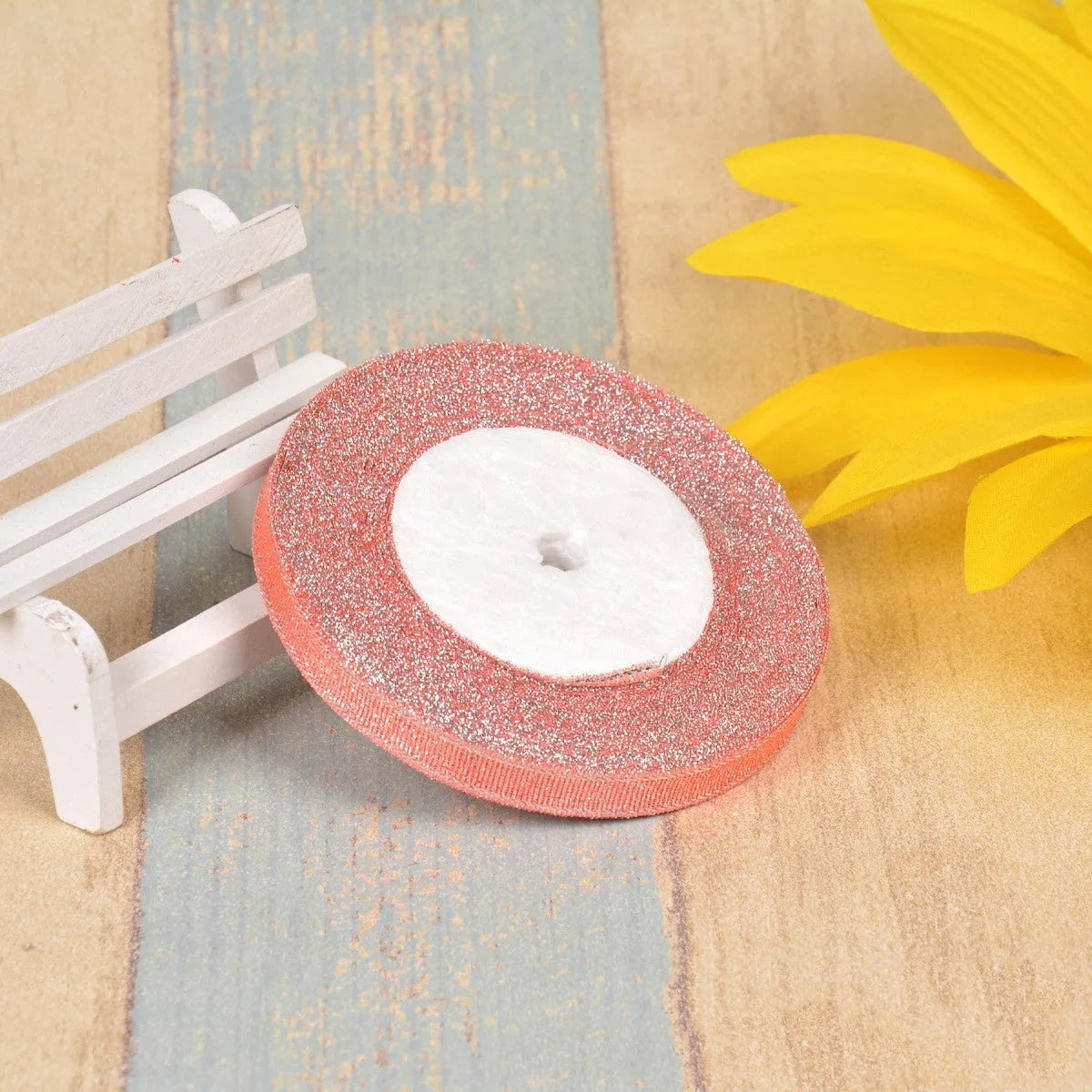 3 points width polyester decorative ribbon with green onion belt texture in multiple colour options