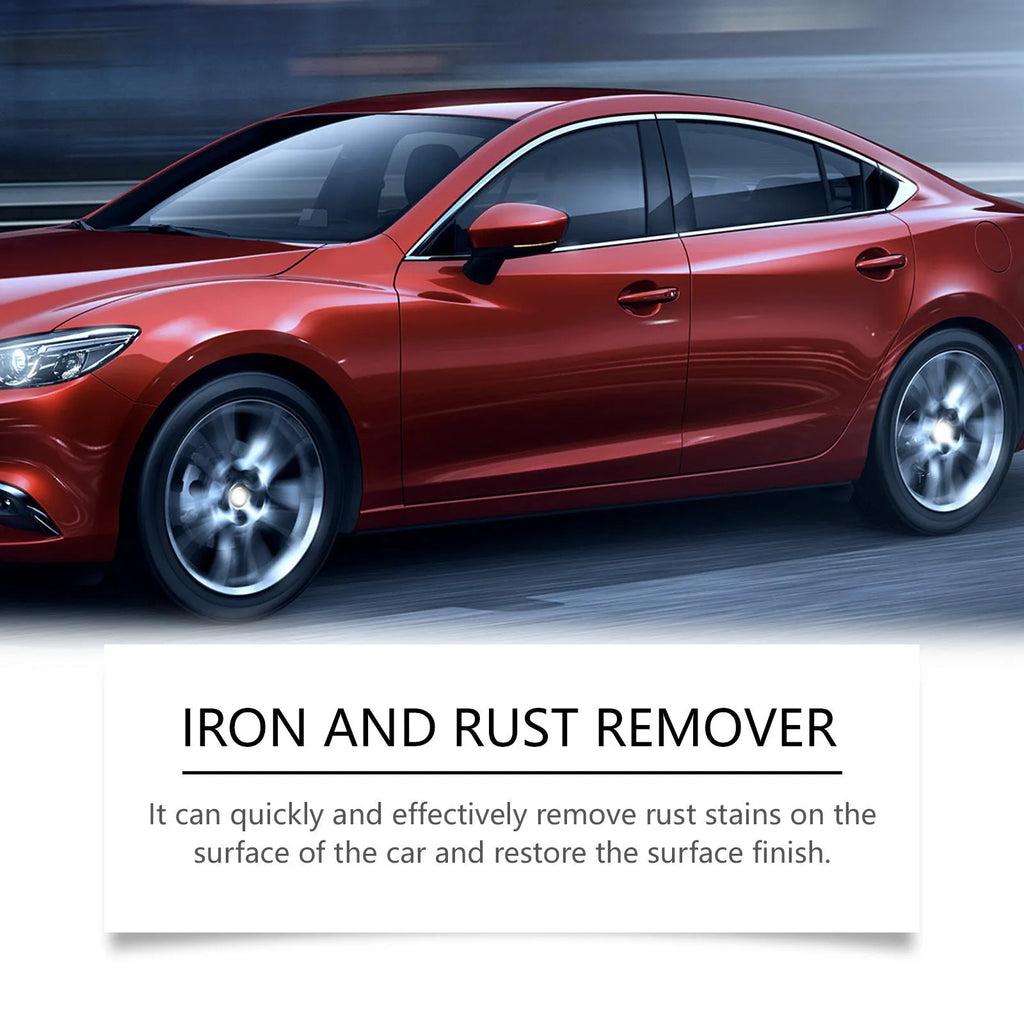 Car rust removing cleanser 120ml citric acid spray bottle 4.3x19.8cm for paintwork decontamination