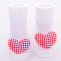 Baby socks in cotton with breathable sweat-absorbing features, available in multiple colours and XS S M sizes for infants