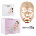 LED photon face mask with seven-colour touch screen, USB powered, available in white, pink or gold