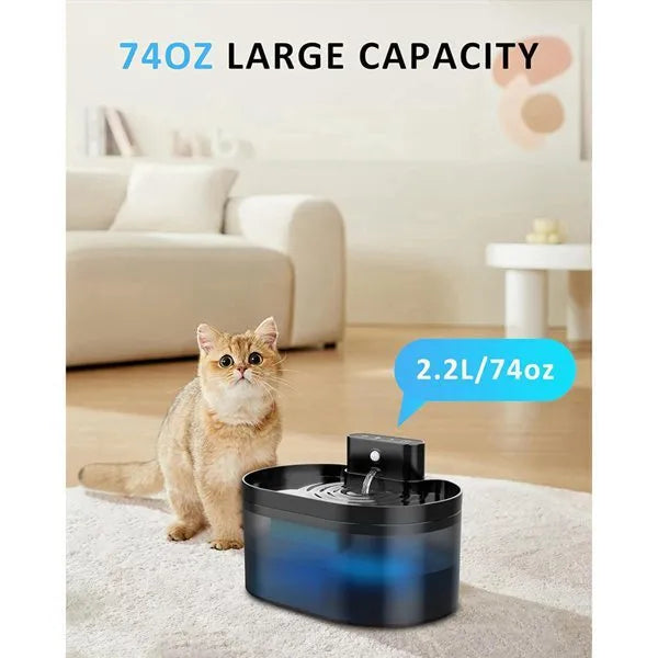 Cat water fountain replacement filter element and sponge set in carbon fibre graph colour
