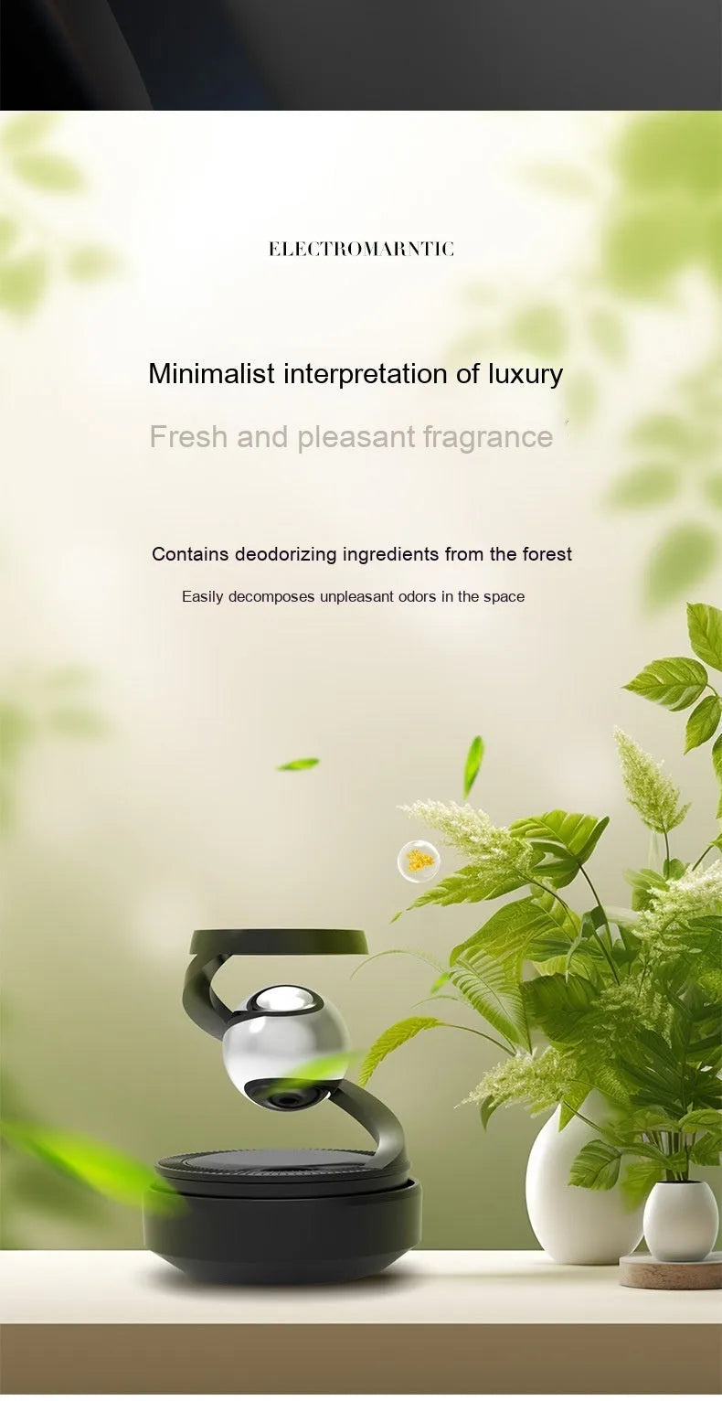 Car aromatherapy solar decoration perfume with decorative design and fragrance dispenser for vehicle interiors