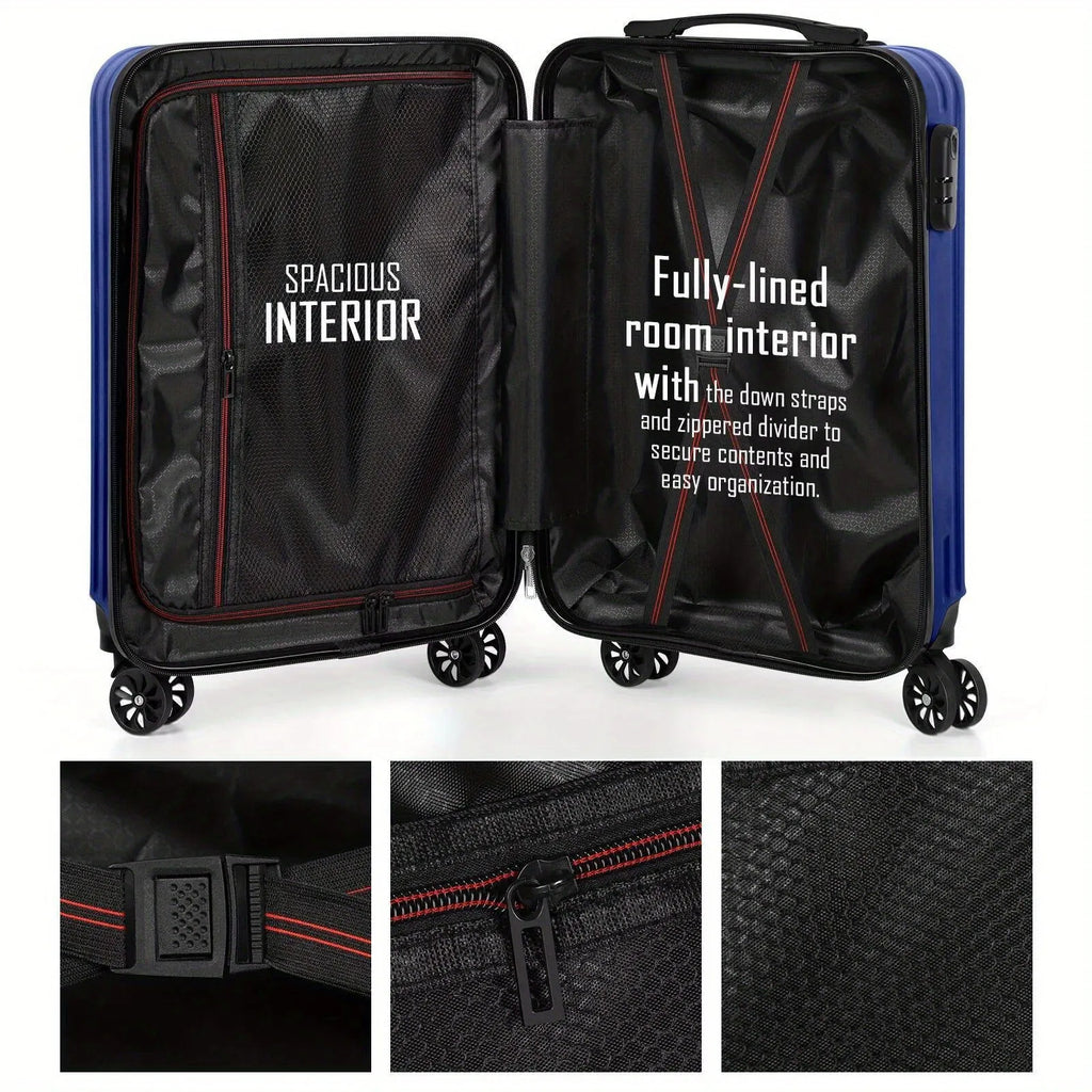 Aluminium alloy luggage and mini box travel set with two trunks and a towel.