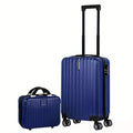 Aluminium alloy luggage and mini box travel set with two trunks and a towel.