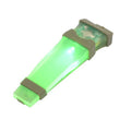 Tactical helmet signal lamp, 11cm x 3cm x 1.3cm, waterproof, black or sand shell, red green or blue light