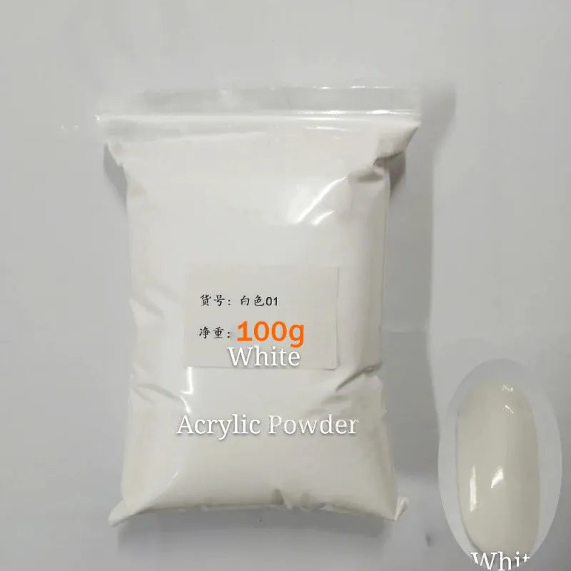 50g bulk bare methacrylic acid acrylic powder set with 20 colour options for nail manicure