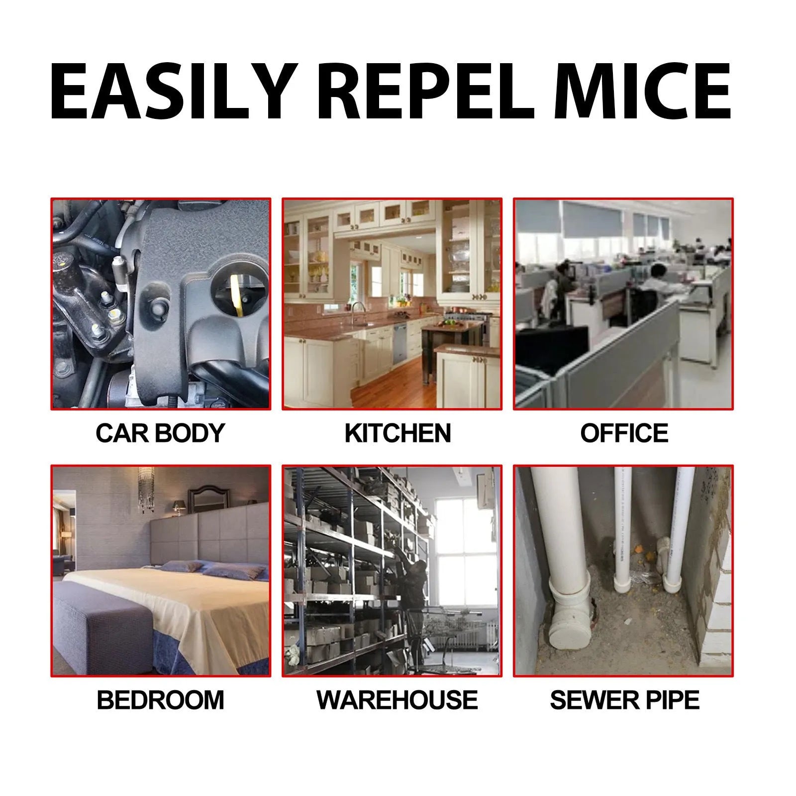 60ml bottle of natural rat repellent spray with clove, peppermint, camphor, and chilli oils.