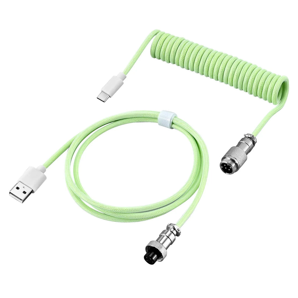 3 m USB data cable for keyboard, DIY craft, in white black pink green blue purple