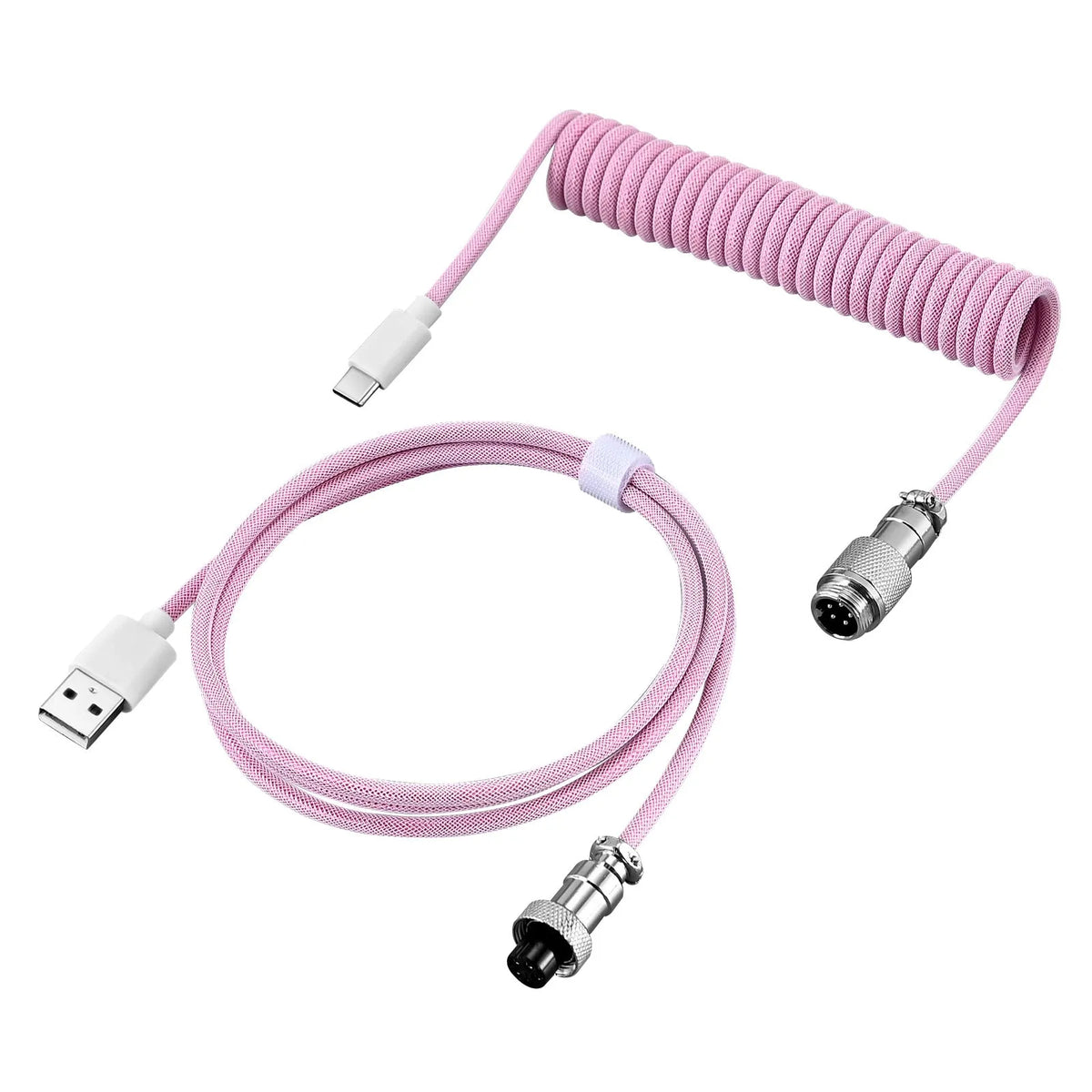 3 m USB data cable for keyboard, DIY craft, in white black pink green blue purple