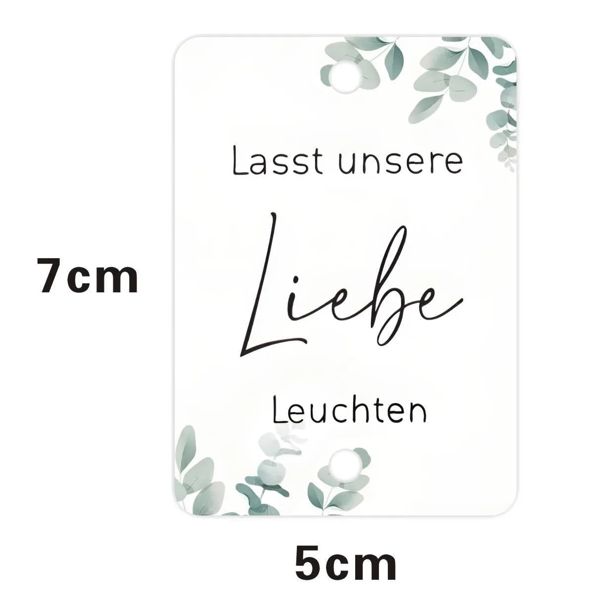 Pack of 50 white decorative paper labels with a red and gold fireworks design for celebrations.