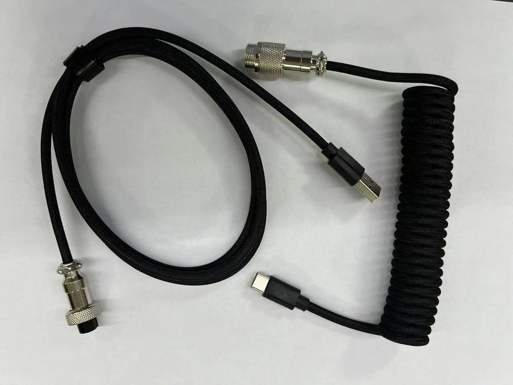 3 m USB data cable for keyboard, DIY craft, in white black pink green blue purple