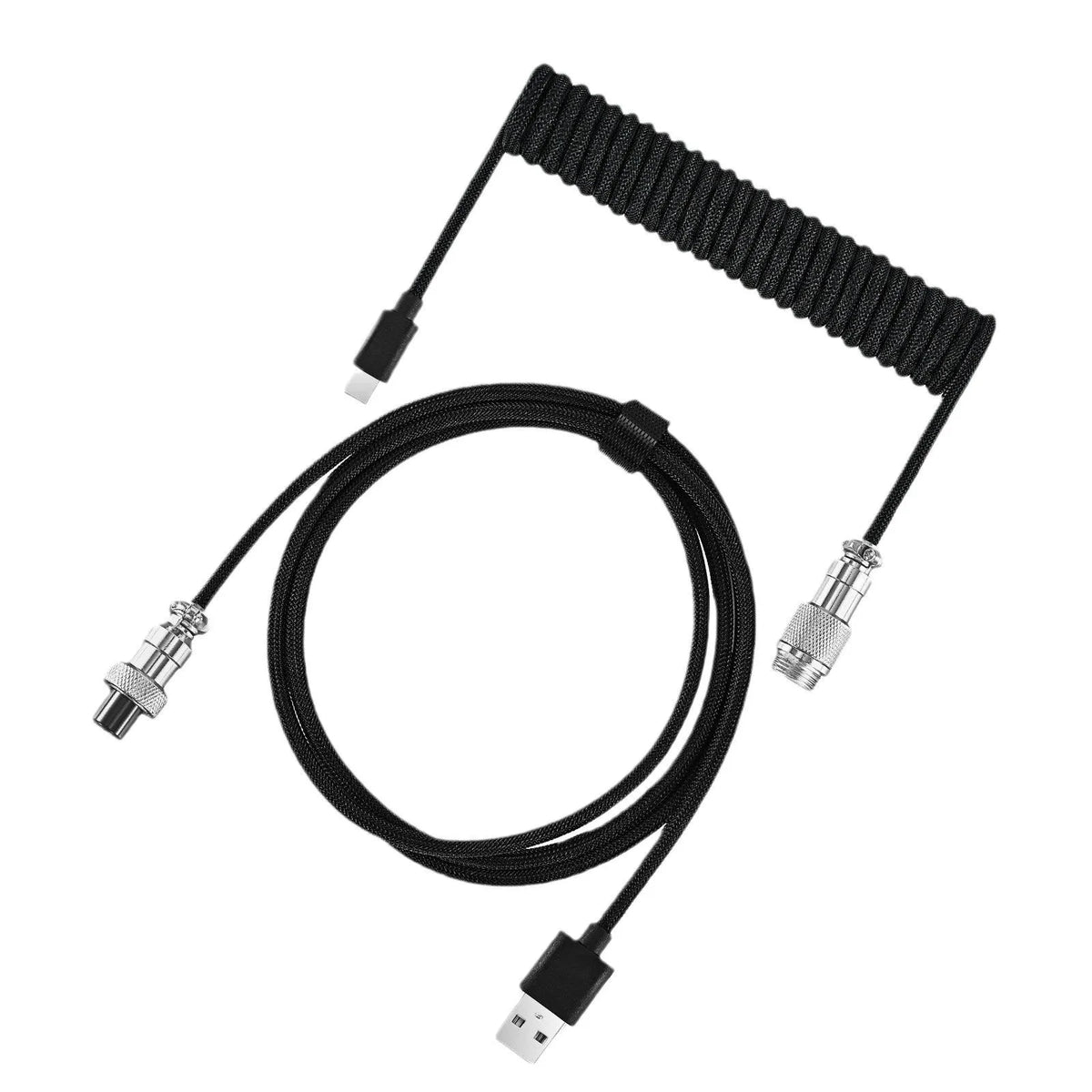 3 m USB data cable for keyboard, DIY craft, in white black pink green blue purple