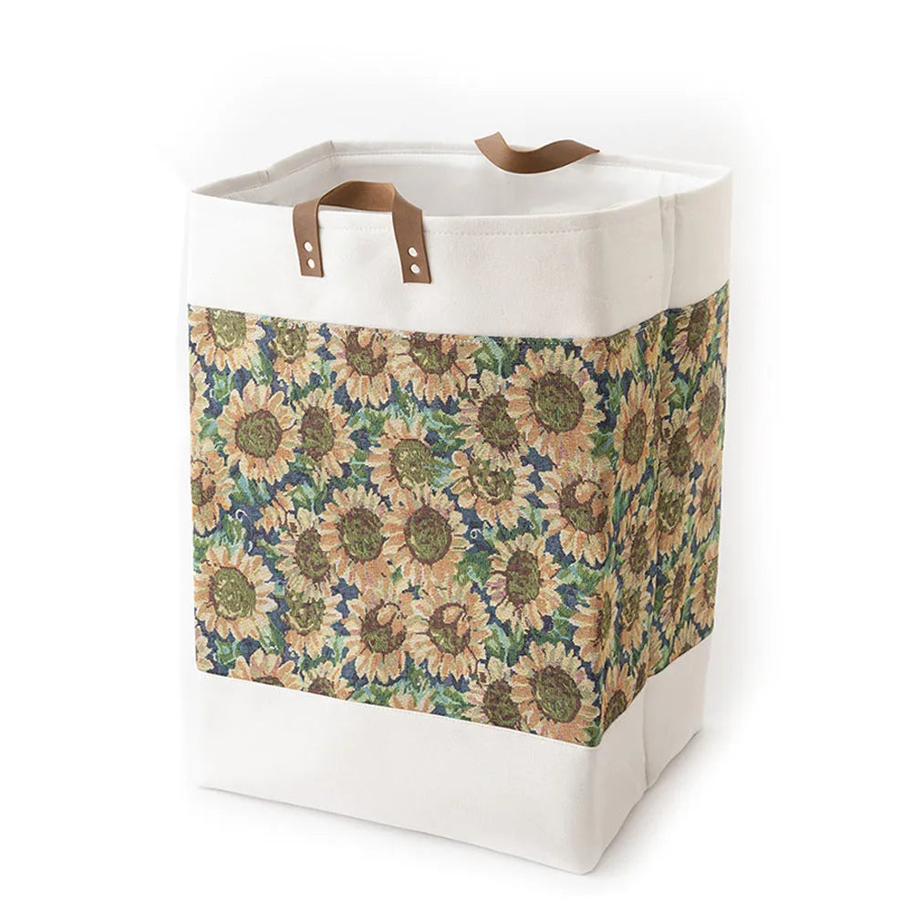 35x35x55cm fabric storage bag in a choice of colours including rich peony and misty blue flowers.
