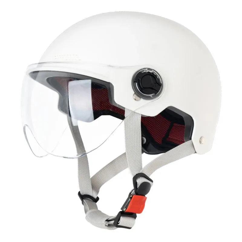 3C certified electric motorcycle helmet with sun protection visor in multiple colour options