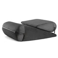 Triangular furniture pad pillow with embroidered cover in five colour options