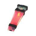 Waterproof chewing gum size survival signal lamp with black shell and red light for helmet use