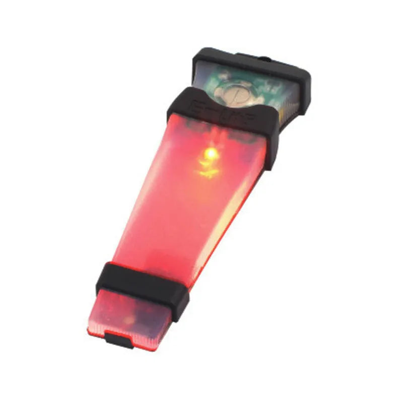 Waterproof chewing gum size survival signal lamp with black shell and red light for helmet use