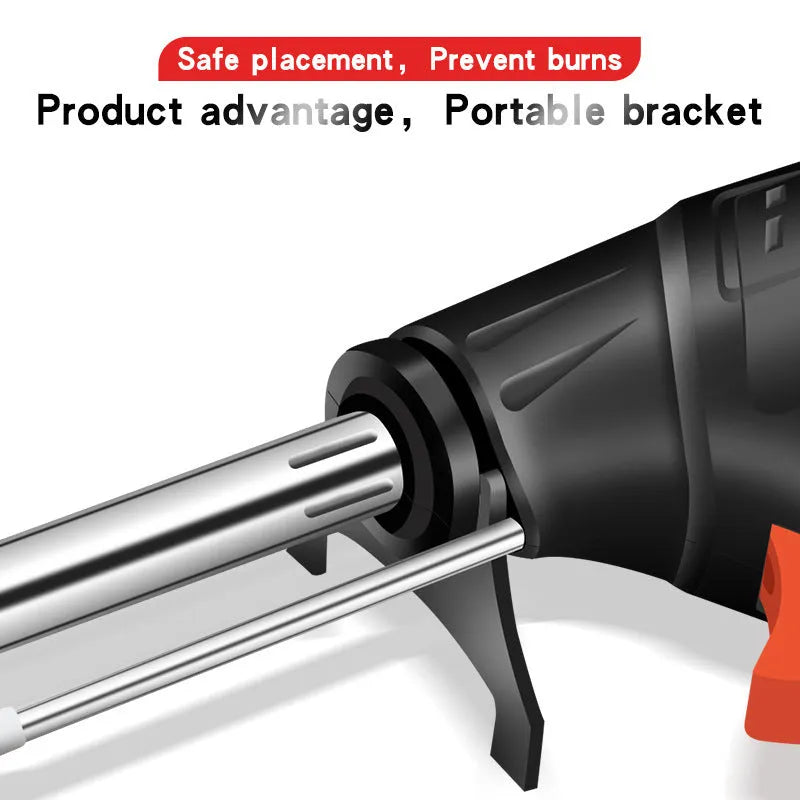 Black G102 alloy soldering gun kit with light, five-piece set with CN EU US standard options