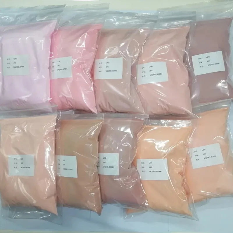50g bulk bare methacrylic acid acrylic powder set with 20 colour options for nail manicure