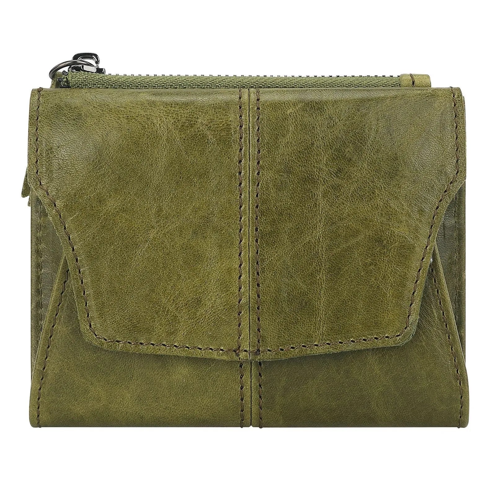 Genuine cowhide leather retro style coin purse with RFID anti-theft lining in multiple colour options.