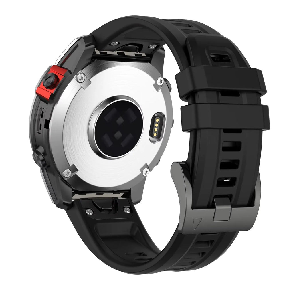 Jiaming Fenix 7 silicone quick release watchband in multiple colours showing 20mm, 22mm, and 26mm size options.