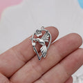 Alloy magpie pendant charm in colour P234 for DIY jewellery making