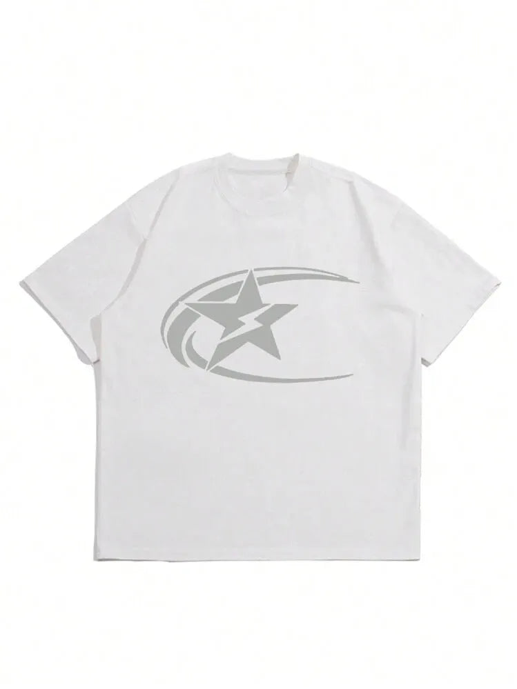 Men's solid colour pure cotton T-shirt in Japanese retro style, shown in black.