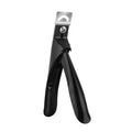 Nail art cut titanium French U-shaped scissors with stainless steel construction and three colour handle options