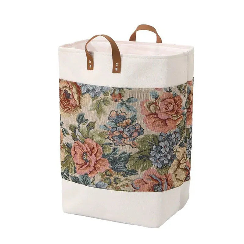 35x35x55cm fabric storage bag in a choice of colours including rich peony and misty blue flowers.