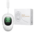 A handheld silicone sleep aid grip in black, white and green colour options on a surface.