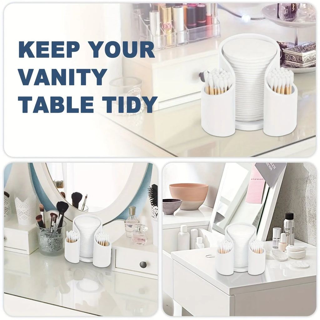 Modern plastic dental floss storage box in solid colour options of pink, white, blue, or black