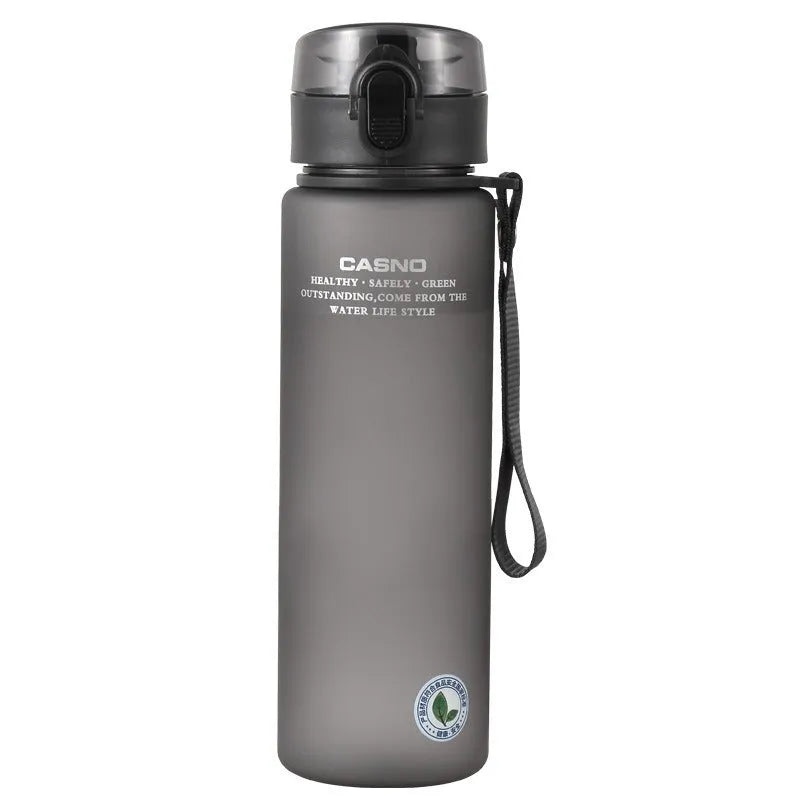 Cassino portable sports cup in grey, blue, green or wine red, 560ml or 400ml, with lanyard and leak-proof seal