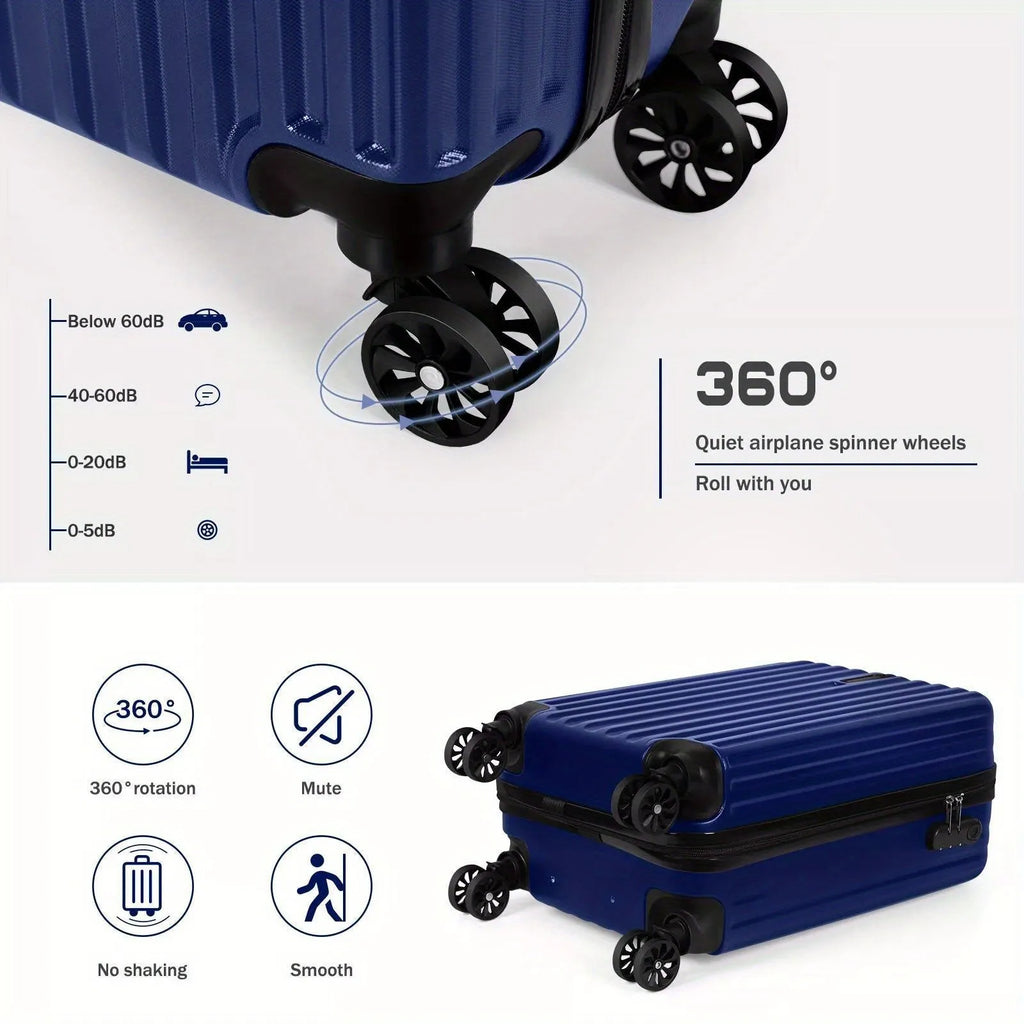 Aluminium alloy luggage and mini box travel set with two trunks and a towel.