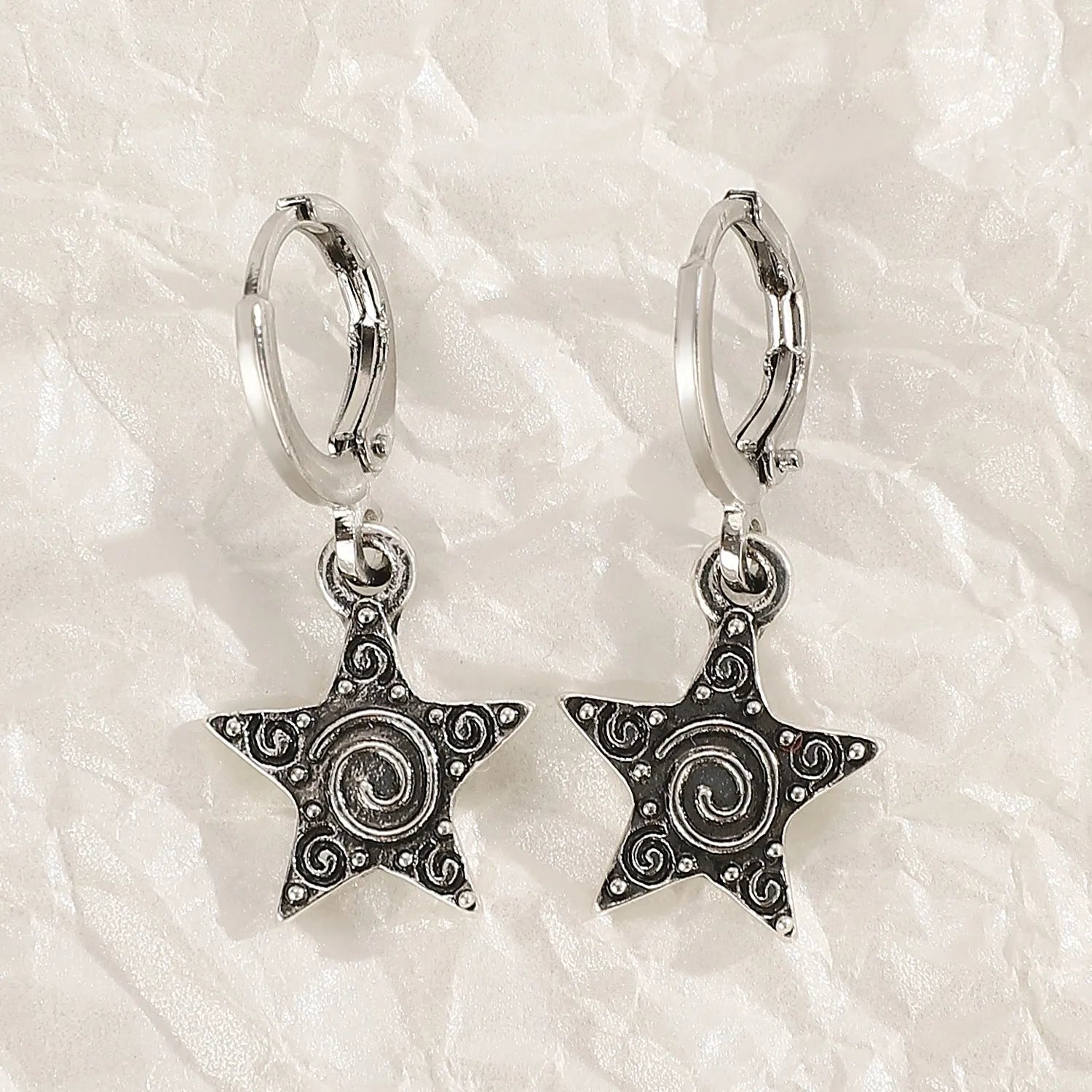 Women's alloy cross crystal earrings in five colour options including white cross and bright black cat designs