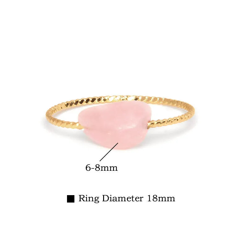 Geometric agate ring with original niche design in coloured stone options BZ0072 to BZ0079