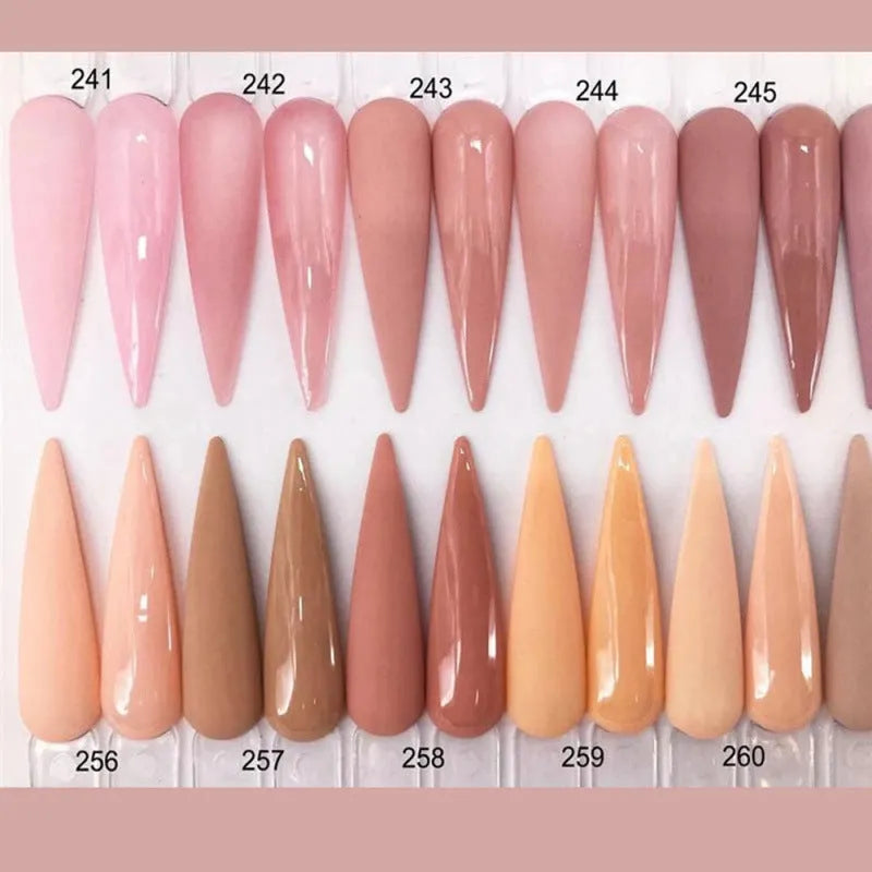 50g bulk bare methacrylic acid acrylic powder set with 20 colour options for nail manicure