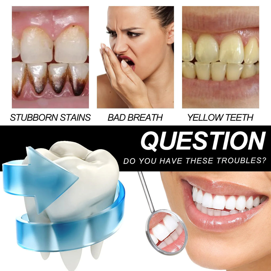 30ml tube of bamboo charcoal bright white stain removing toothpaste on a white background.